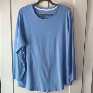 Isaac Mizrahi Women's Blue Long Sleeve Shirt